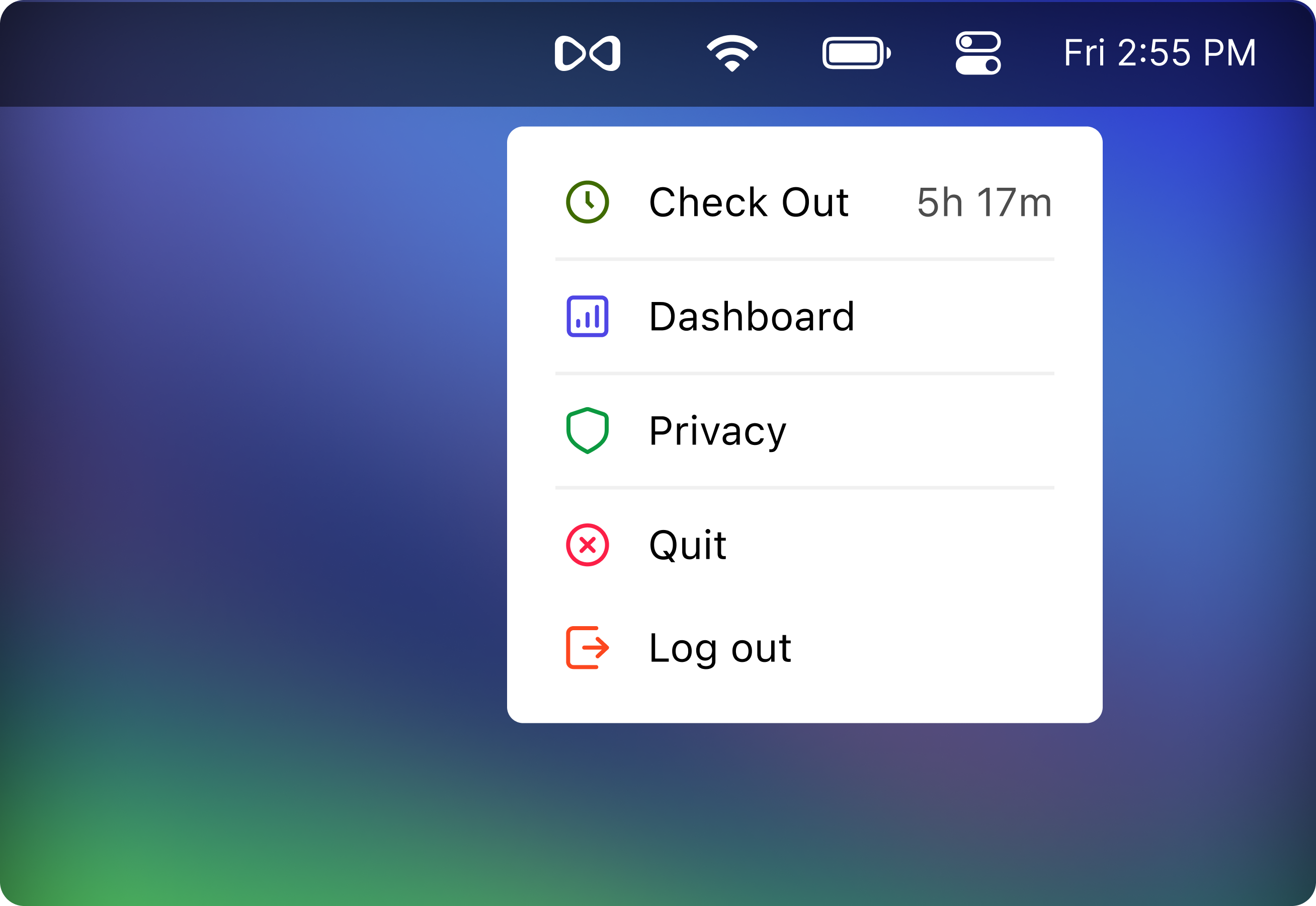 Pulse native time tracking desktop application screenshot