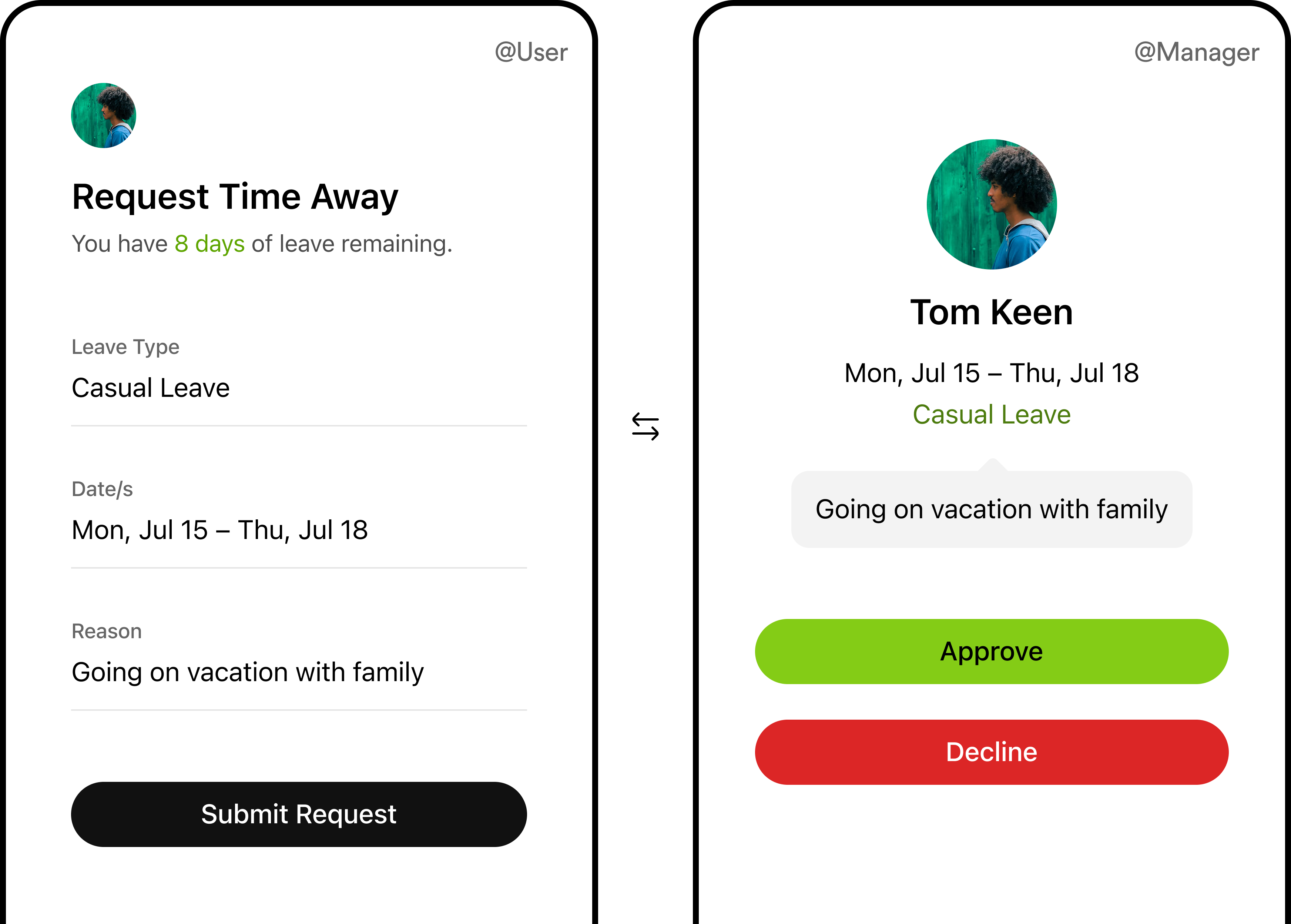 Pulse time away management overview screenshot